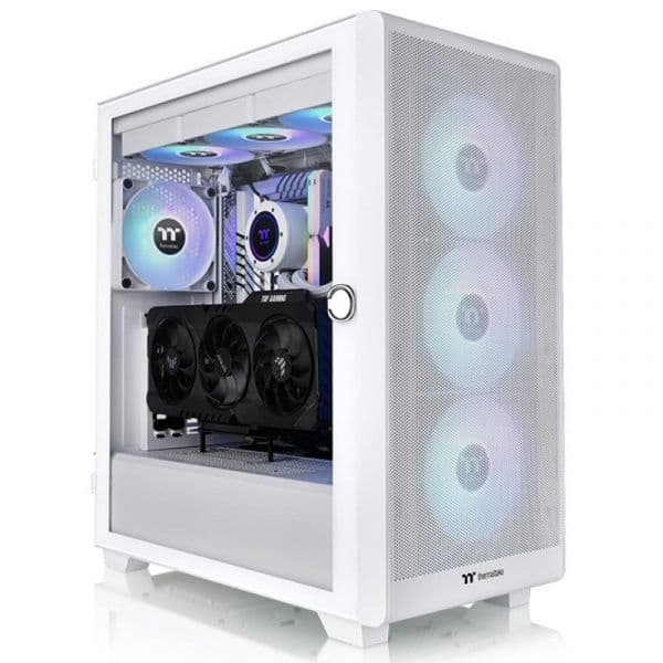 Thermaltake S250 Tg Atx 2xusba 3.2 Argb Sem Fonte Branca