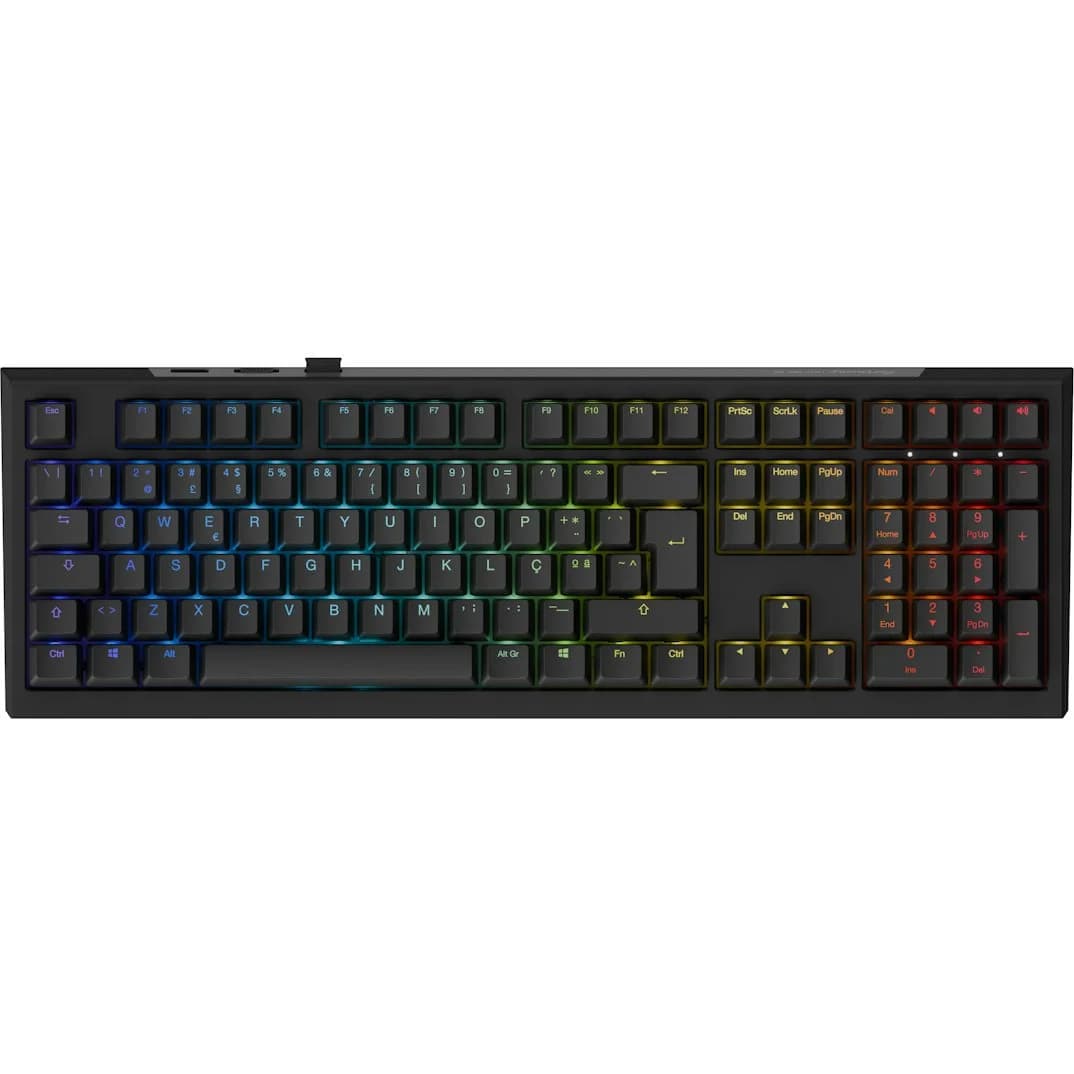 Teclado Mecânico Ducky One X 100% Wireless Black RGB PT
