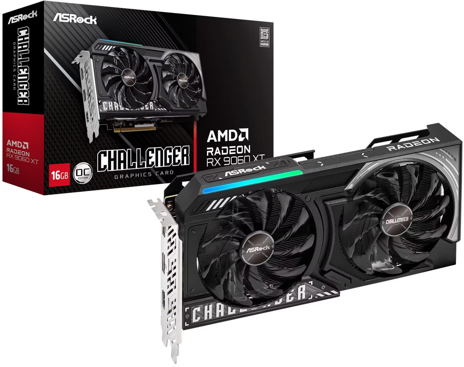 AsRock AMD Radeon RX 9060 XT Challenger OC 16GB GDDR6
