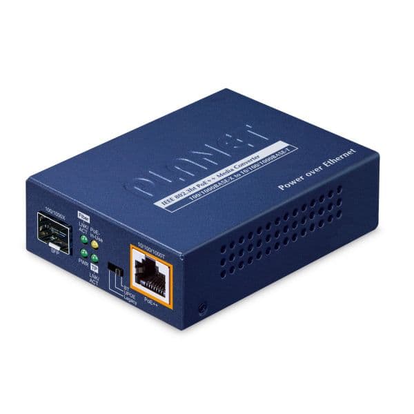 Planet Conversor PoE++ 60W GUP-805A-60W Azul