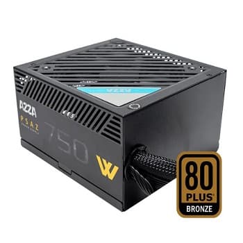 AZZA FONTE ALIMENTACAO BRONZE PSAZ-750W 750W 62A/12V SR UVP OVP OPP OCP SCP