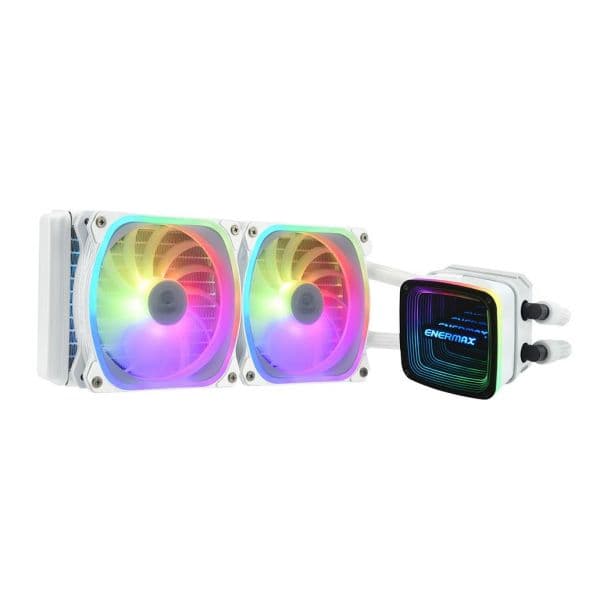 Enermax Water Cooler Cpu Aquafusion Adv Series 24cm Branco - ELC-AQFA240-SQA-W