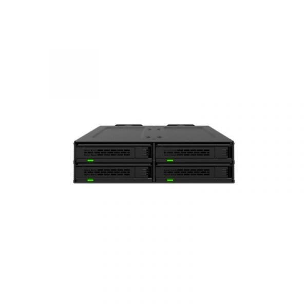 Icy Dock MB324V4P-B Estrutura Amovível para 4x U.2/U.3 PCIe 4.0 NVMe SSDs 2.5" 15mm Preta