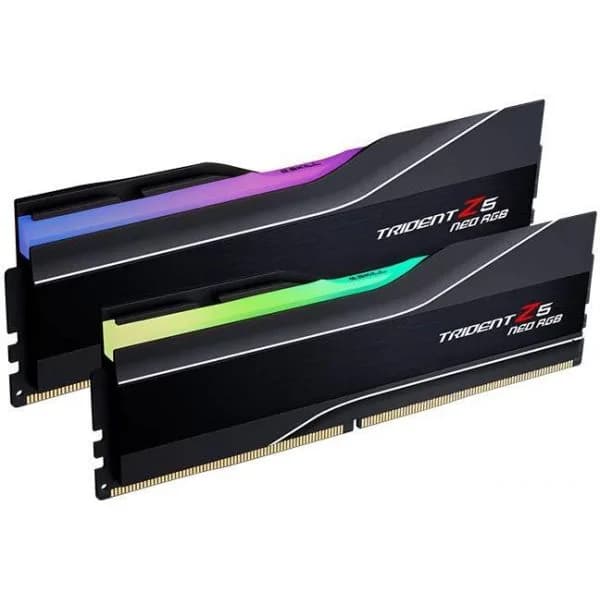 Memória RAM G.Skill Kit 32GB (2 x 16GB) DDR5 6400MHz Trident Z5 Neo RGB CL32 Black F5-6400J3239G16GX2-TZ5NR