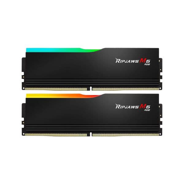 Memória RAM G.SKILL 32GB (2x16GB) Ripjaws M5 RGB DDR5-5200 CL40-40-40-83 1.10V Intel XMP 3.0 / AMD EXPO Black
