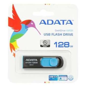 ADATA DashDrive UV128 128GB unidade de memória USB USB Type-A 3.2 Gen 1 (3.1 Gen 1) Preto, Azul