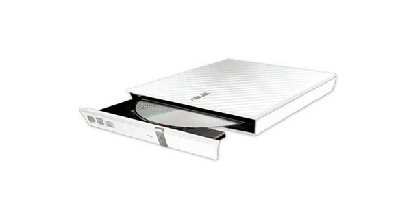 Asus Dvd+/-Rw Externo Slim Sdr-08d2s-U USB 2.0 Branco