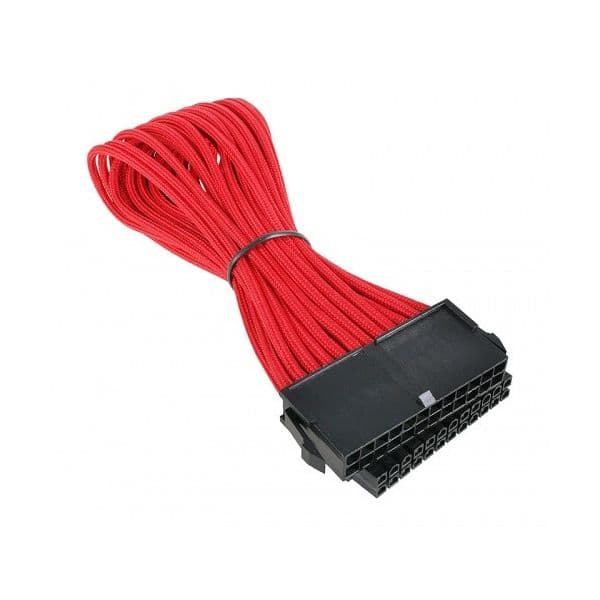 BitFenix 24 Pin ATX 30cm sleeved red/black - BFA-MSC-24ATX30RK-RP