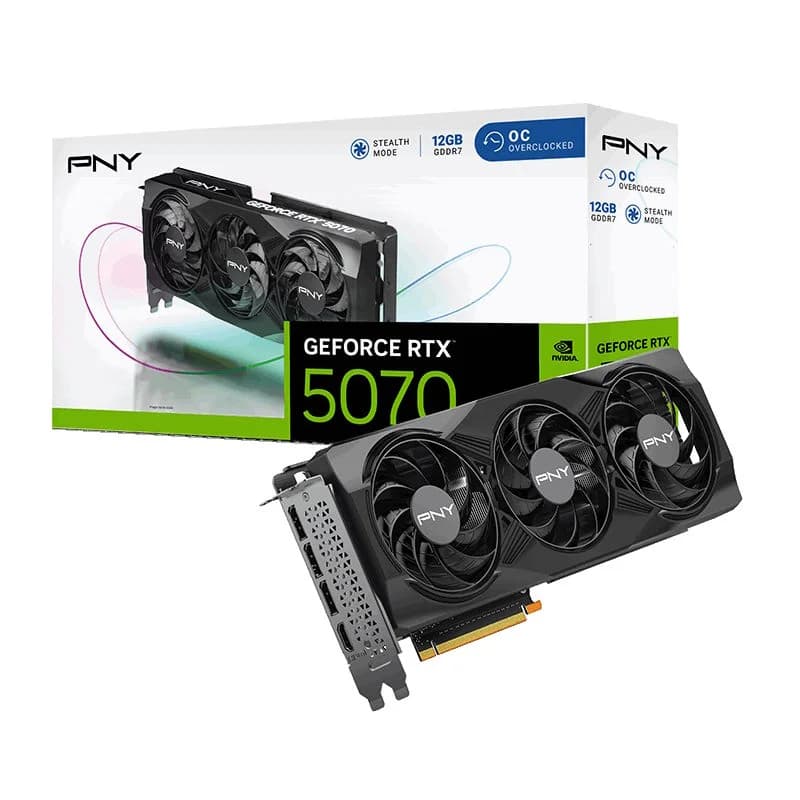 PNY GeForce RTX 5070 Gaming Triple Fan OC 12GB GDDR7 DLSS4