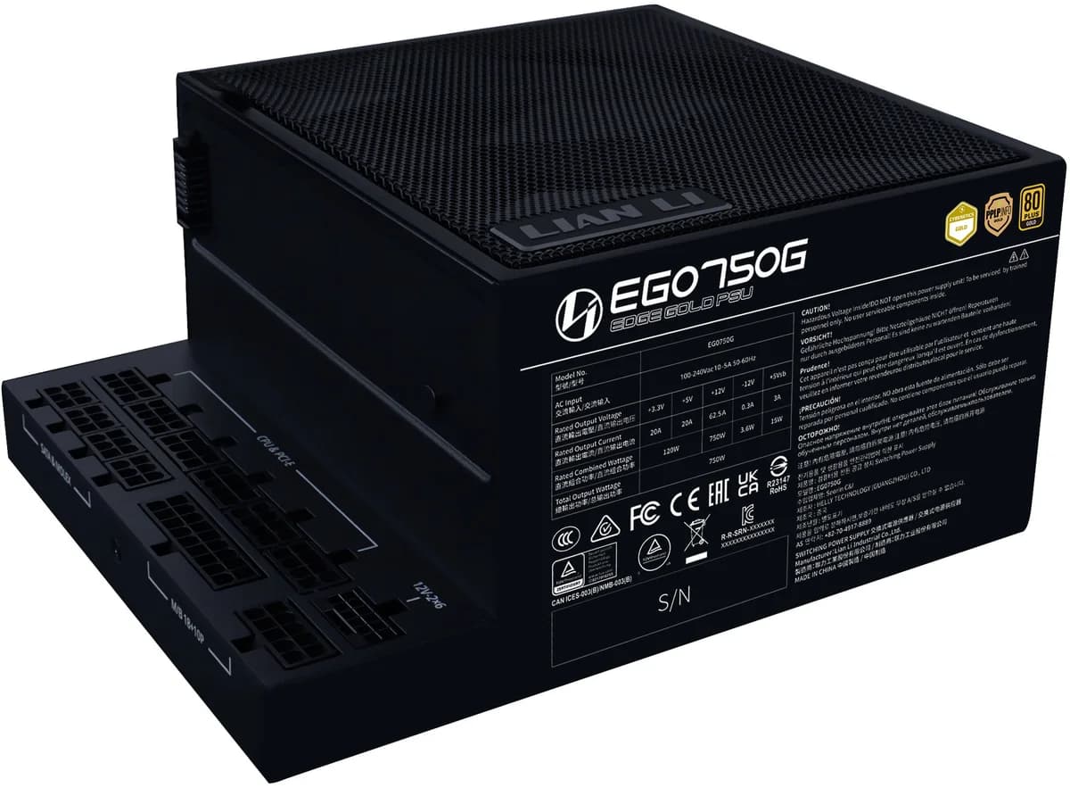 Lian Li Edge 750W 80 Plus Gold Modular Black