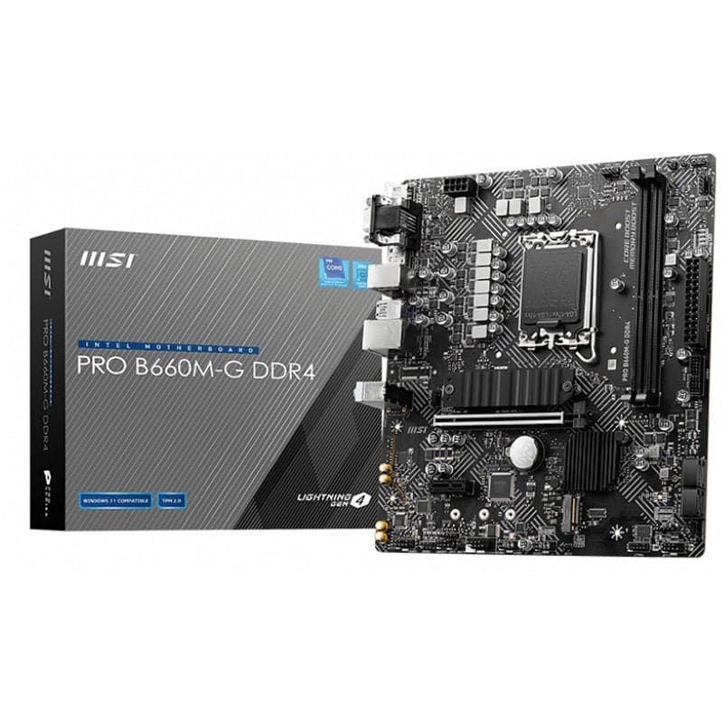 MSI PRO B660M-G DDR4 motherboard Intel B660 LGA 1700 micro ATX