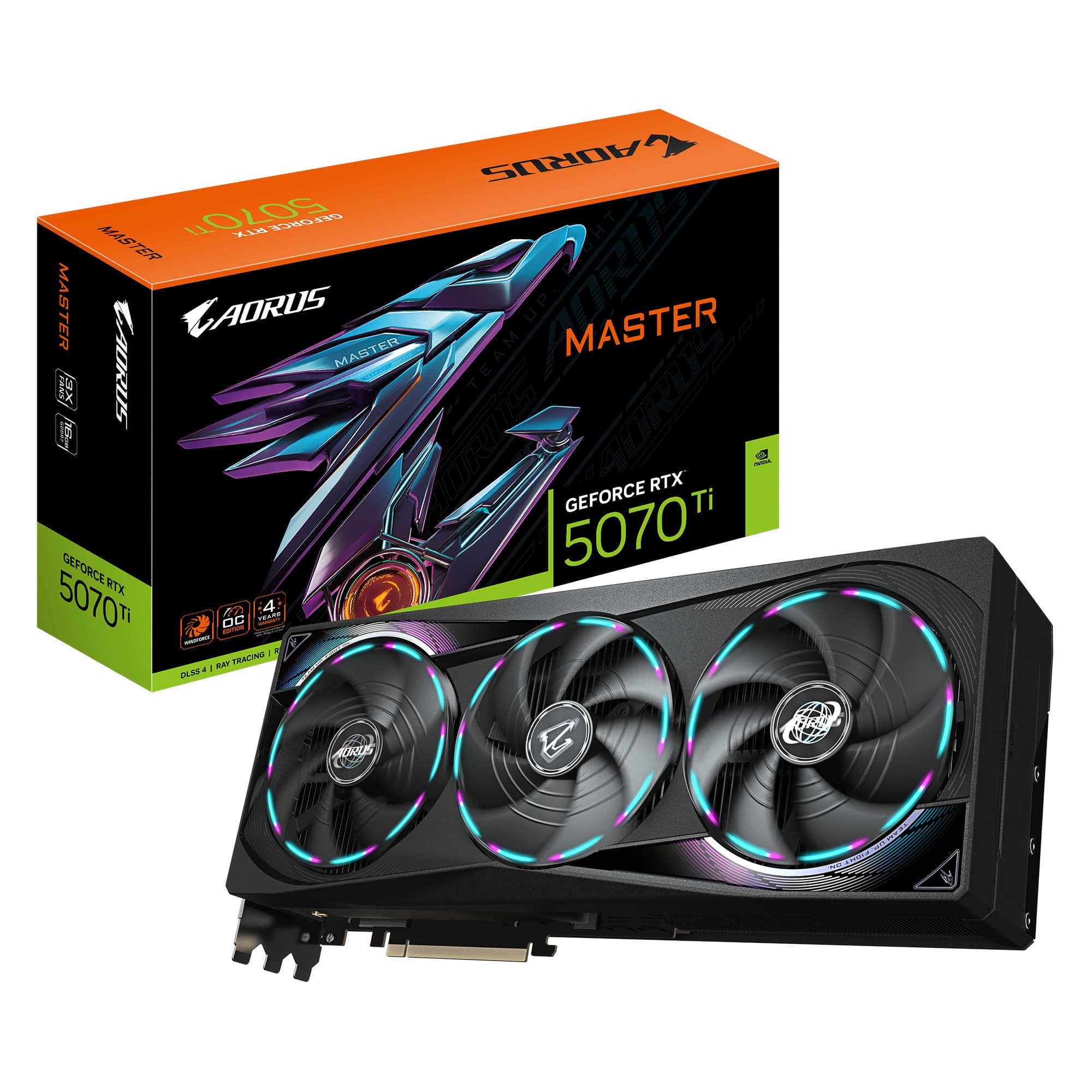 Gigabyte GeForce RTX 5070 Ti Aorus Master 16GB GDDR7 DLSS4