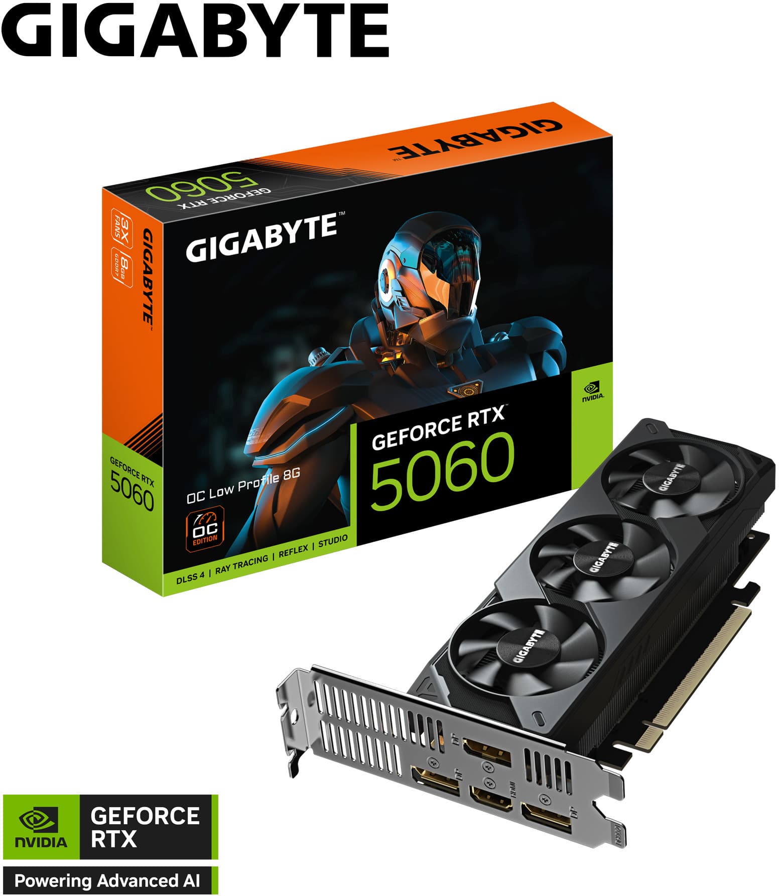 Gigabyte GeForce RTX 5060 OC Low Profile 8GB GDDR7 DLSS4