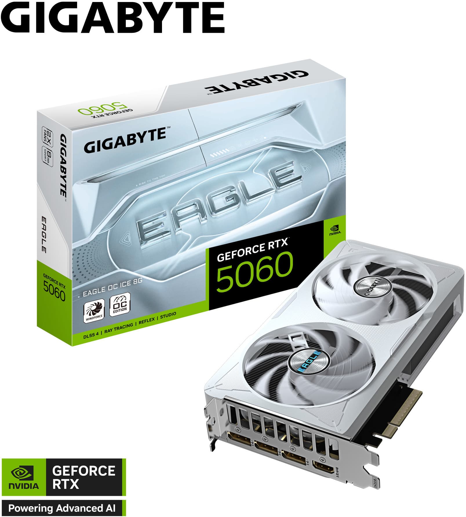 Gigabyte GeForce RTX 5060 Eagle ICE OC 8GB GDDR7 DLSS4
