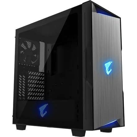 Gigabyte Aorus C300 Glass RGB com Janela Black - 9BAC300G-00-10