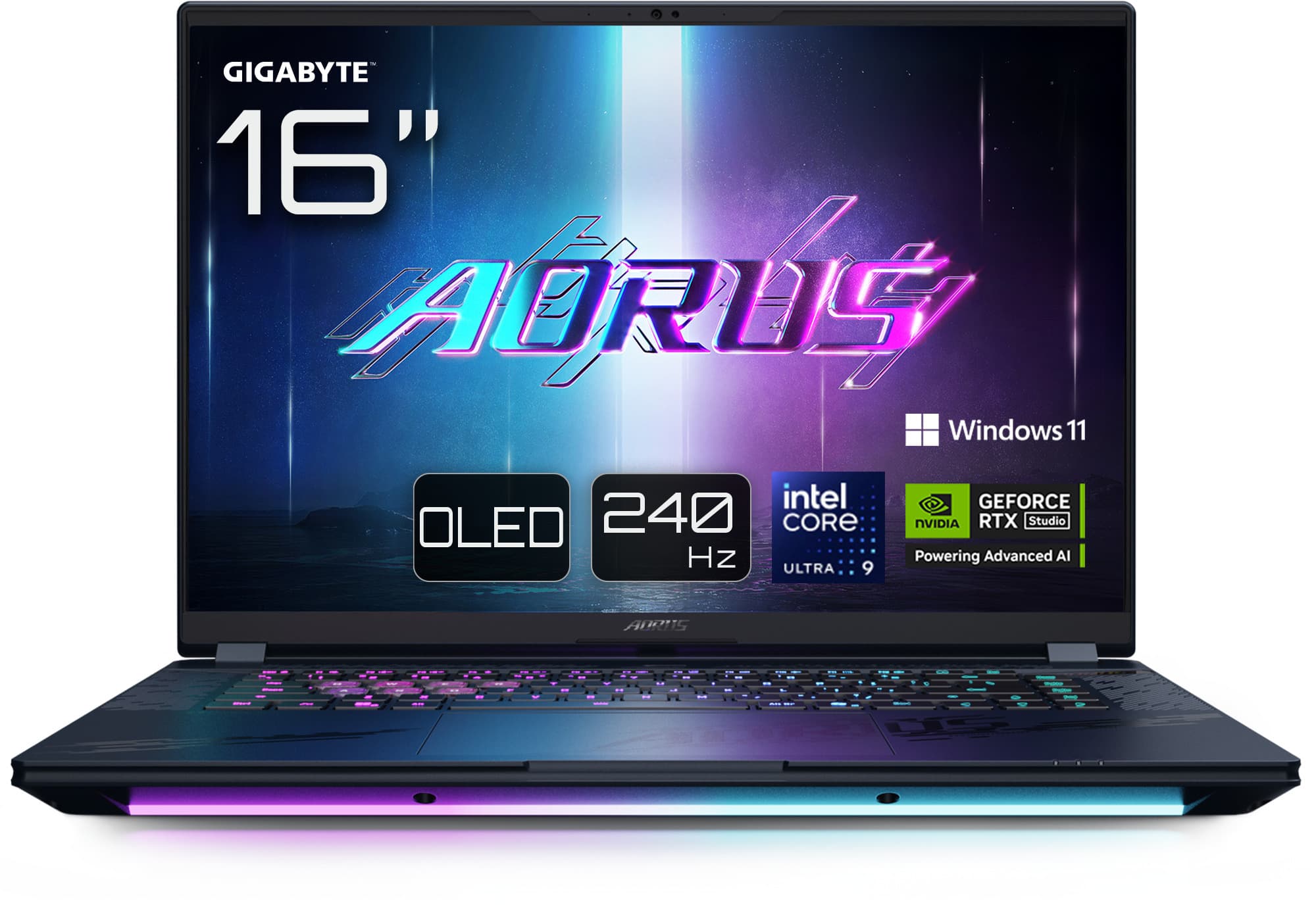 Portátil Gigabyte AORUS Master 16 BYHC5PTE64SP 16″ Ultra 9 275HX 32GB DDR5 1TB RTX 5080 OLED 240Hz W11 Pro