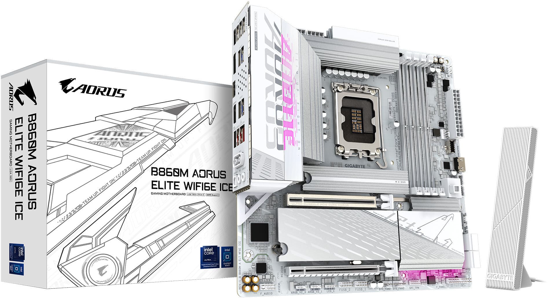 Motherboard Gigabyte B860M AORUS ELITE WIFI6E ICE