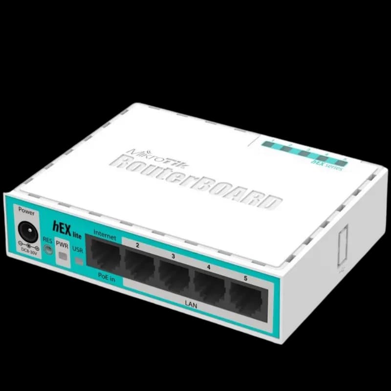 MikroTik 5 x Fast Ethernet, 6 – 30 V, 64 MB de RAM, CPU de 850 MHz, 2 W máx., PoE in – Router