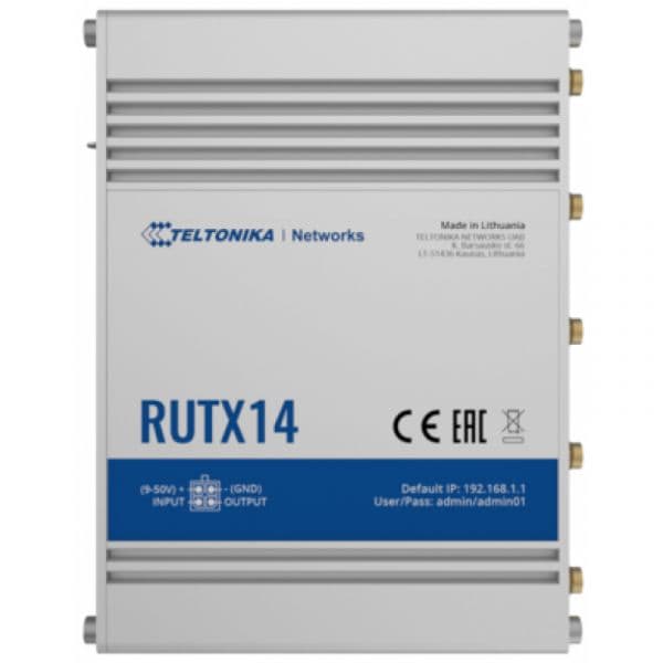 Teltonika Roteador Industrial RUTX14 LTE CAT12 Dual-band