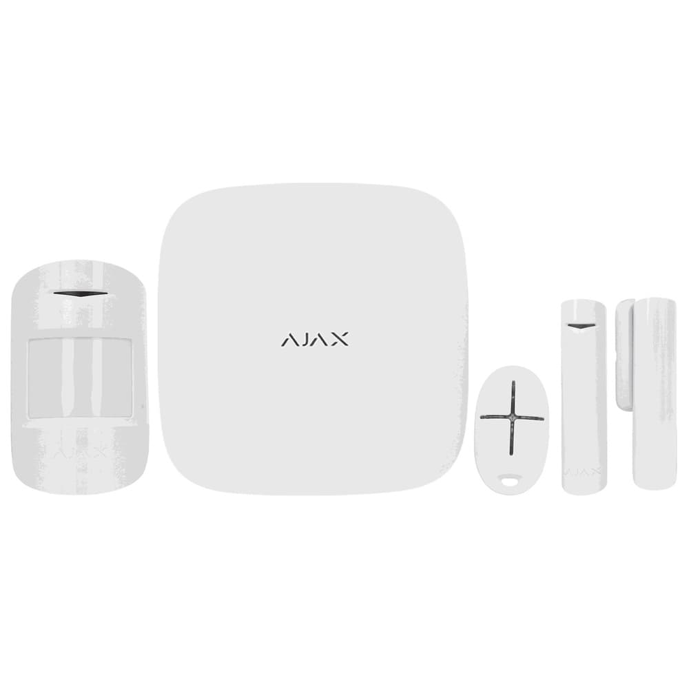 Ajax Hub Kit - Kit Alarme Sem Fios Branco