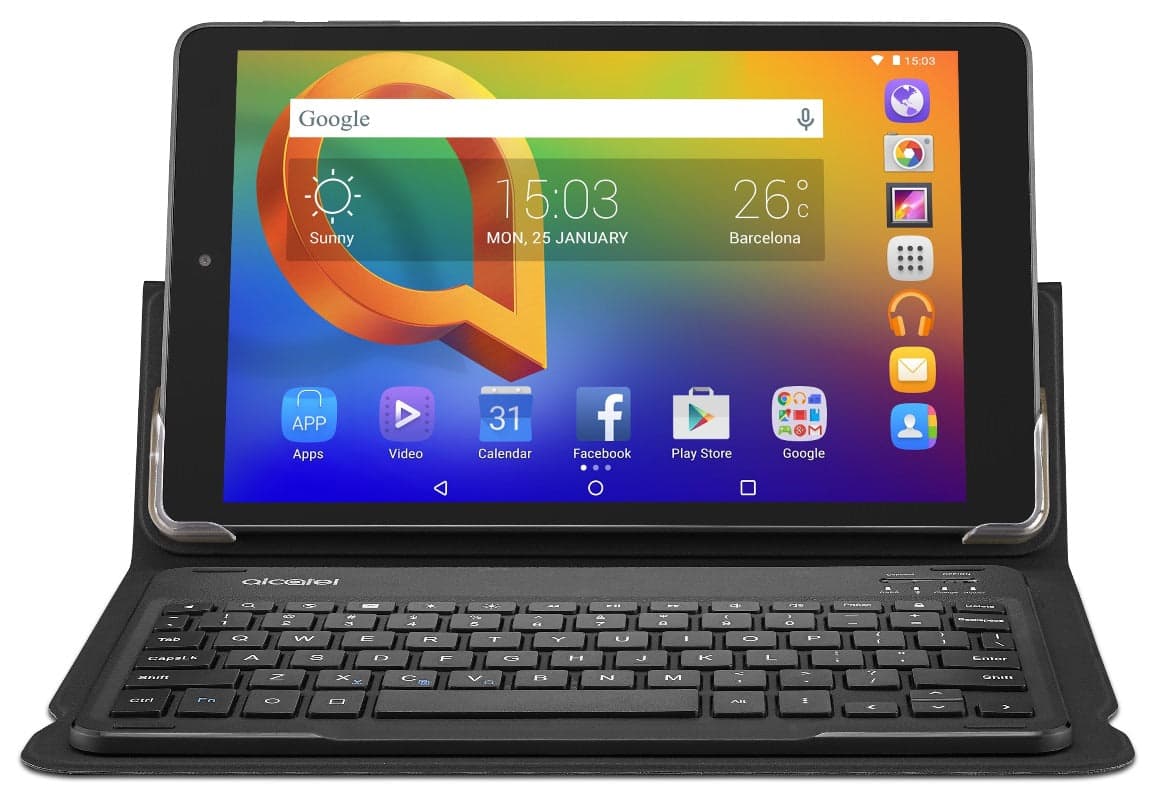 Tablet Alcatel A3 Preto + Capa Teclado - 10.1" 16GB 1GB RAM Quad-core