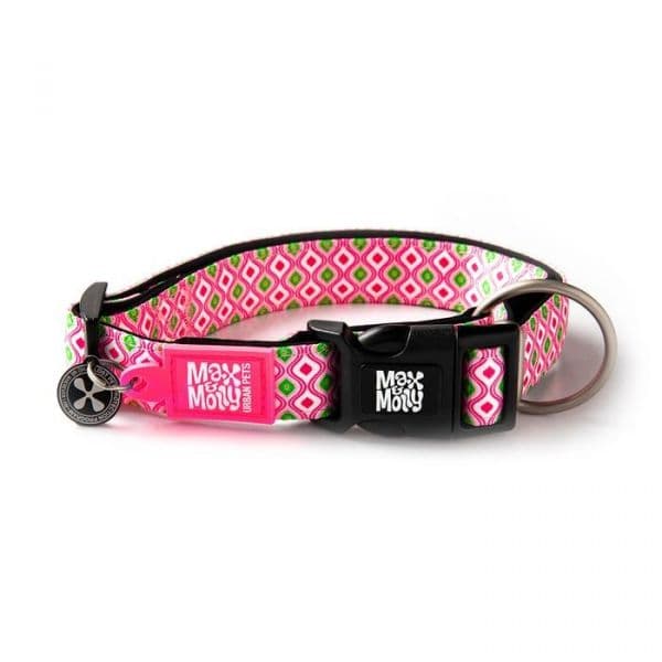 Max & Molly Coleira Smart ID Retro Pink XS