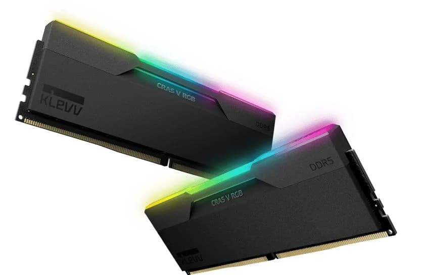 Memória Ram Klevv Cras V RGB 32GB 2x16GB DDR5 6400MHZ CL30 - Black - Império Multimédia