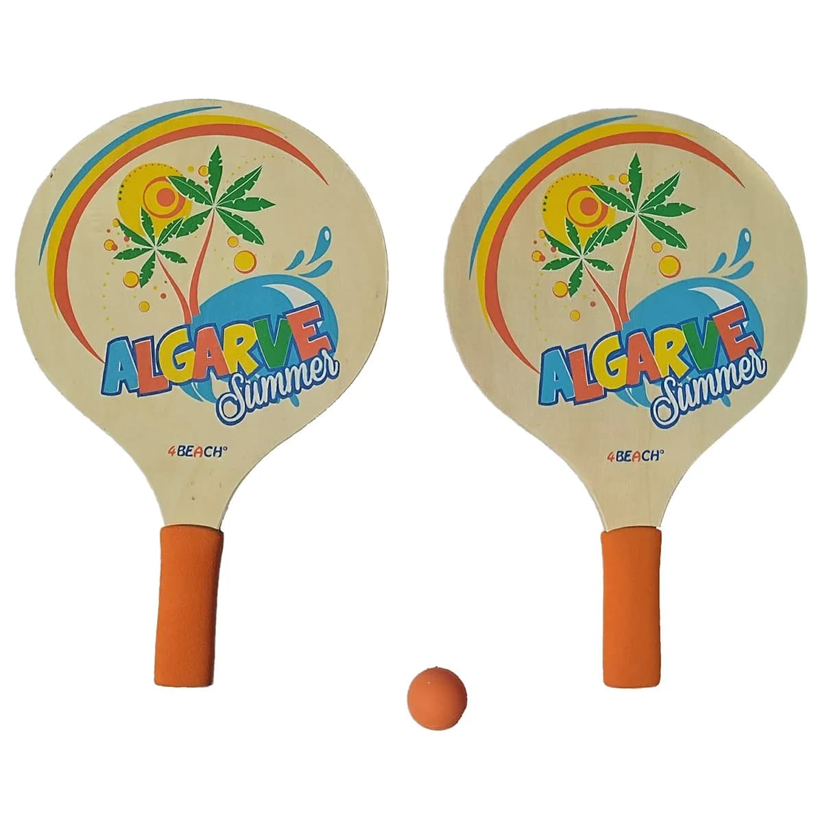 Conjunto Raquetes Praia Tradicionais Algarve Summer 4Beach