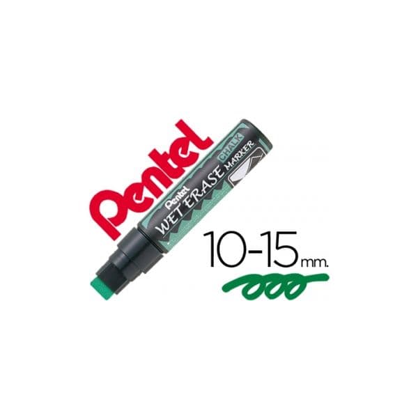 Pentel 12 un. Marcadores Wet Erase 56 Verde - SMW56-D