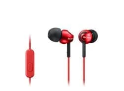 Sony Auriculares c/ Fios + Micro MDR-EX110APR Red