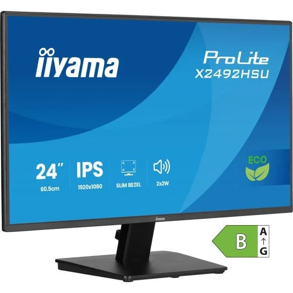 Monitor Iiyama 24" ProLite X2492HSU-B1/Xub2492hsu-b6 Full HD 100Hz/120Hz IPS Preto