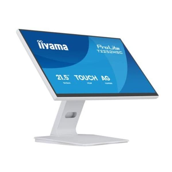 Monitor iiyama 21.5" ProLite T2252MSC-W2AG Full HD 100Hz Touch IPS HDMI DisplayPort USB-Hub White