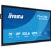 iiyama TE7515A-B2AG ecrã de sinalização Plasma interativo 190,5 cm (75") Wi-Fi 550 cd/m² 4K Ultra HD Preto Ecrã táctil Processador built-in Android 24/7