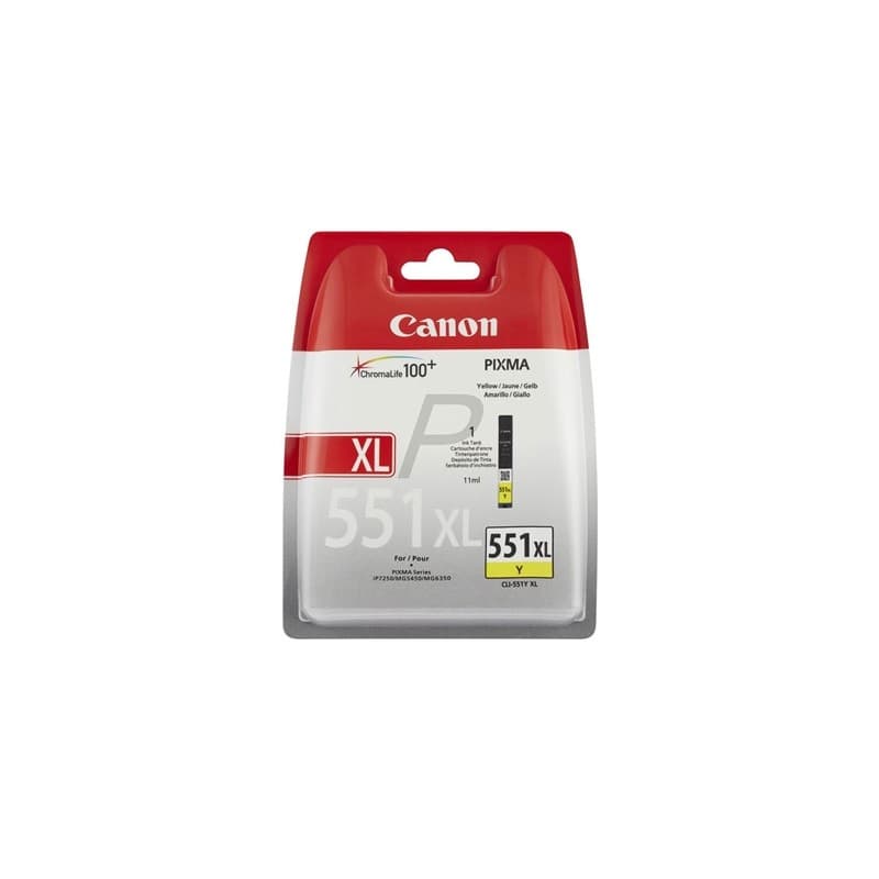 Tinteiro Canon CLI-551Y XL 6446B001 Yellow