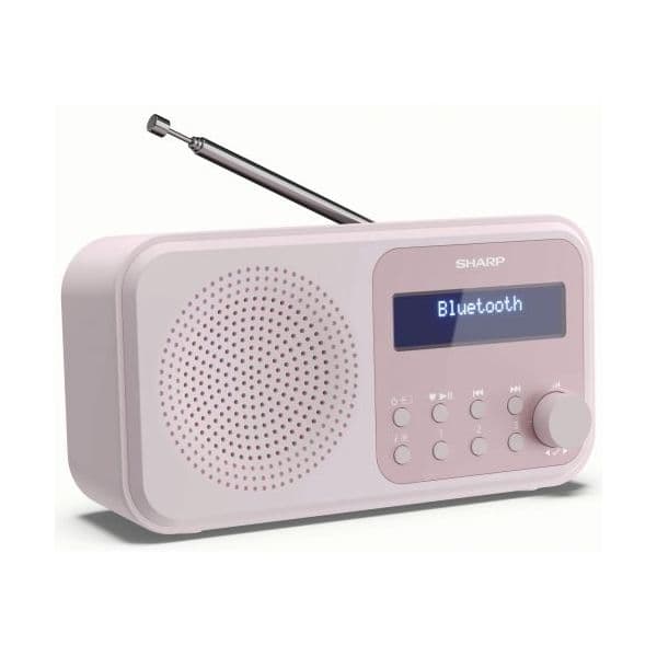 Sharp Rádio Digital Portátil DR-P420(PK) DAB/DAB+/FM Bluetooth USB Bateria Rosa