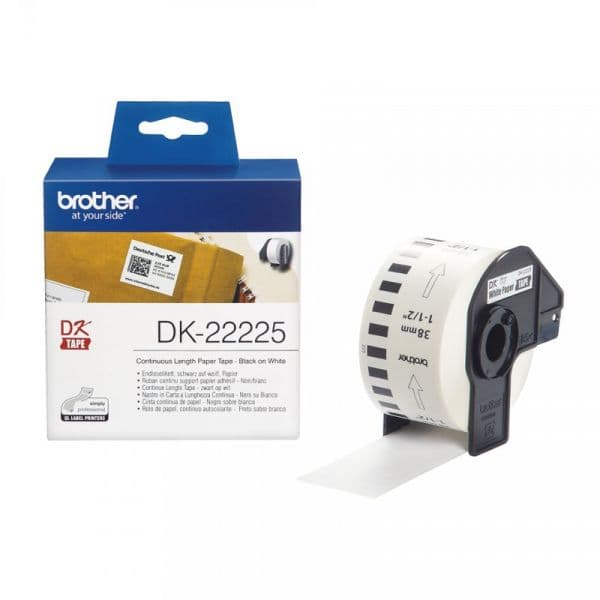 Brother Rolo de Papel Contínuo Autocolante Branco 38mmx30,48m