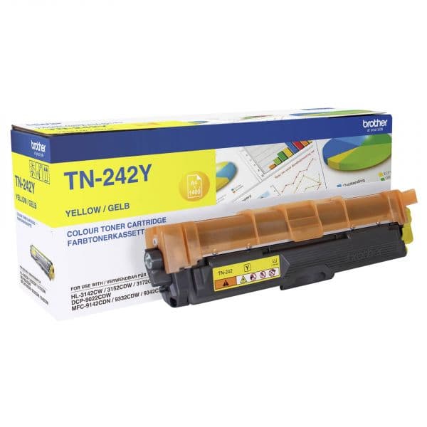 Tinteiro Brother Amarelo TN-242Y