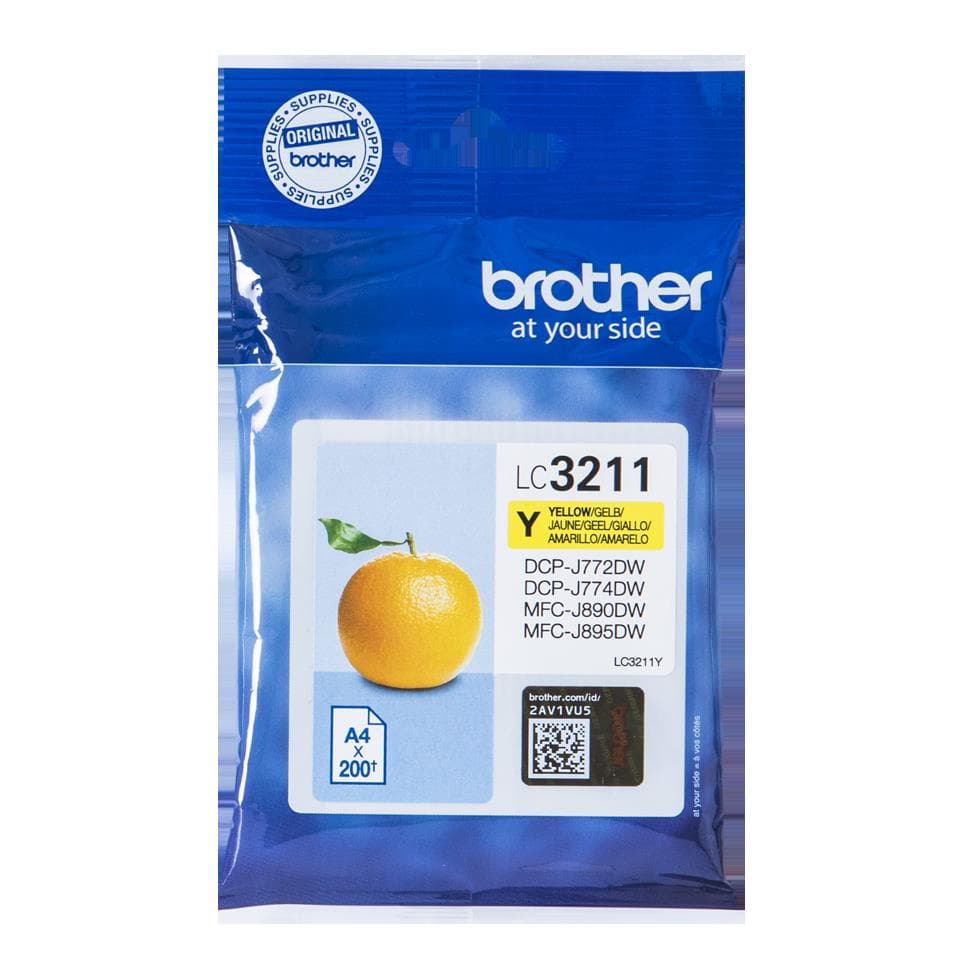 Cartucho amarelo Blister LC3211Y da Brother