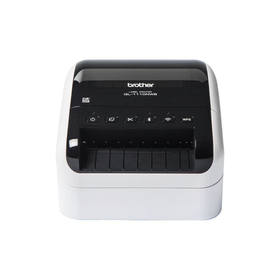 brother Impressora de Etiquetas QL-1110NWBc, Wi-Fi Profissional, 110 mm/segundo, Branco unidade - 788586
