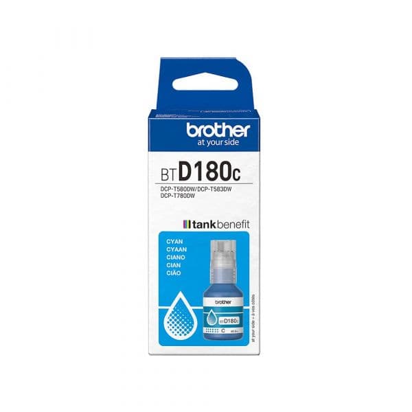 Tinteiro Brother Garrafa de Tinta BTD180C Ciano