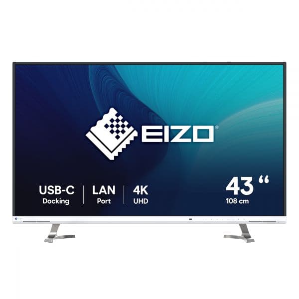 Monitor Eizo 42.5" FlexScan EV4340X-WT 4K 60Hz IPS USB-C Branco