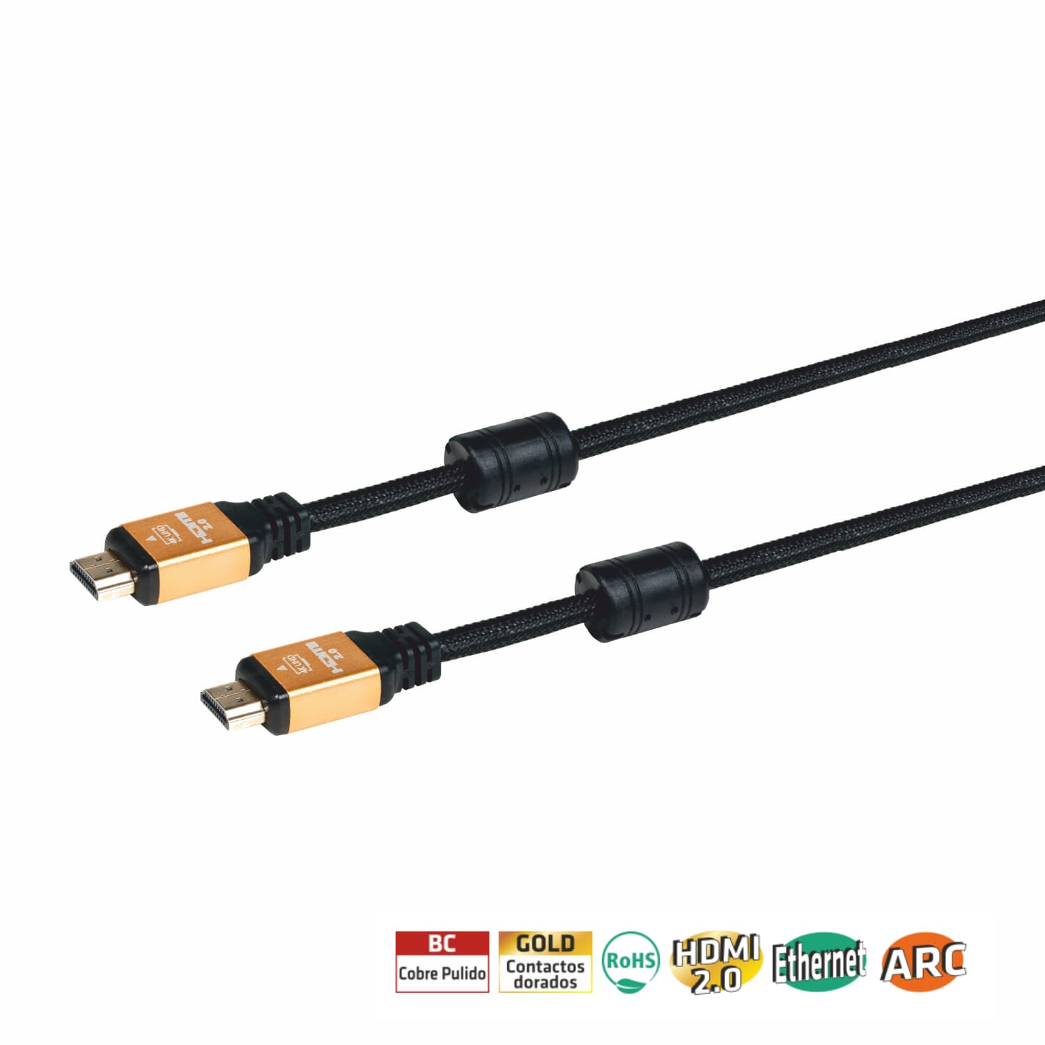 Cabo HDMI Macho / Macho 0,5m – Metal