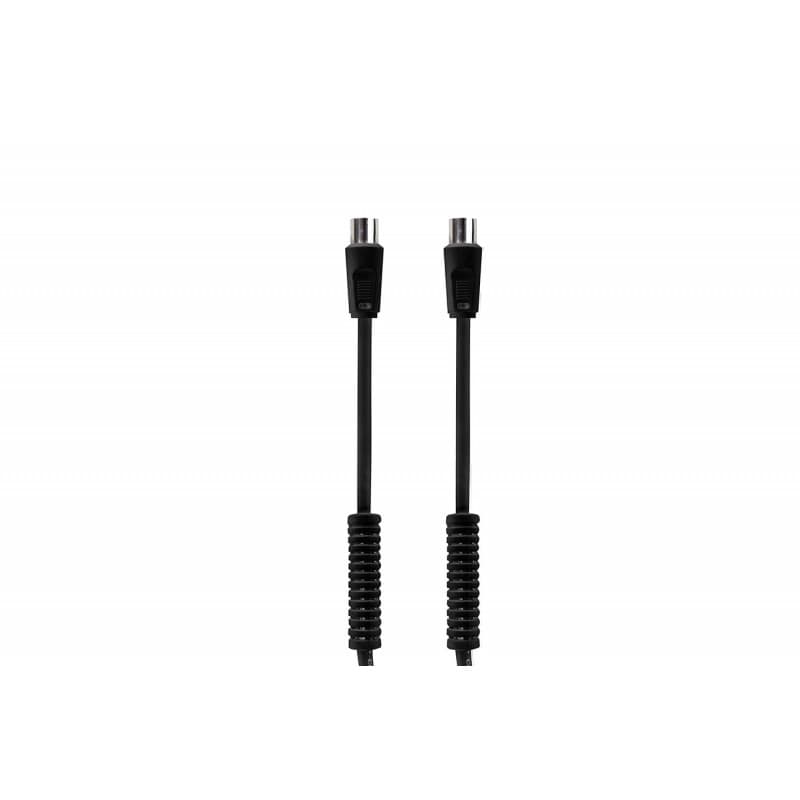 Cabo TV Macho / TV Fêmea 3 metros com Filtro – Preto