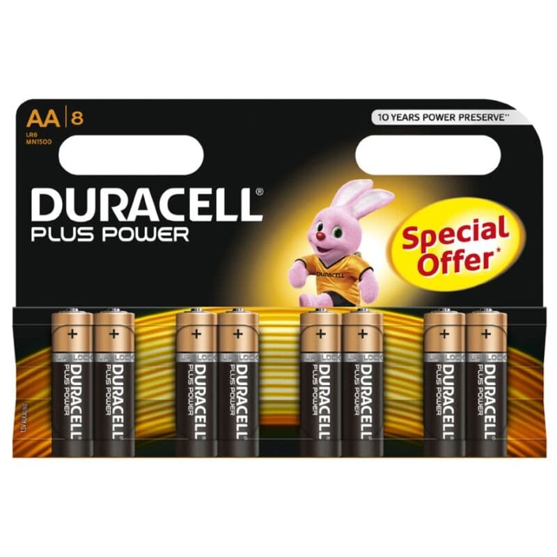 Duracell Blister Pilhas Plus Power MN1500 Pack 8
