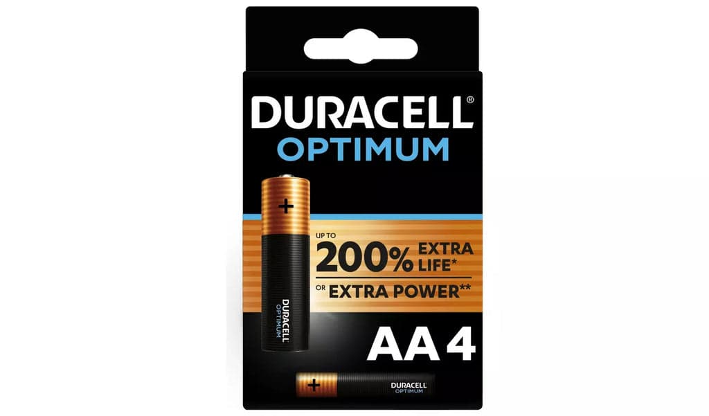 DURACELL - OPTIMUM 200 BATERIA ALCALINA AA LR6 4 UNIDADE