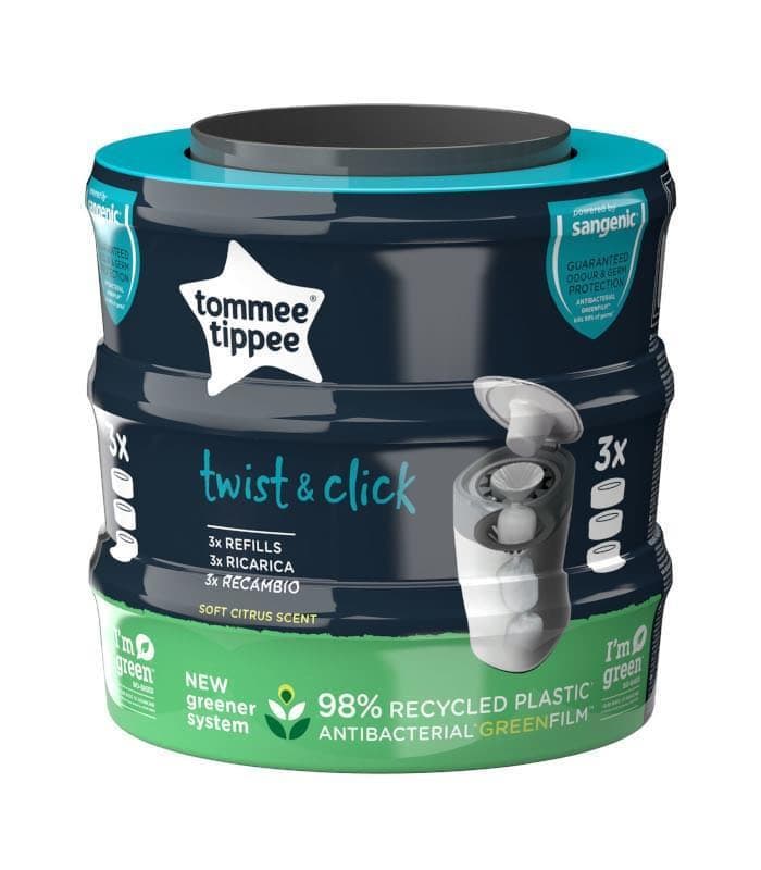 Tommee Tippee 3 Recargas Sangenic Tec Plus Twist & Click