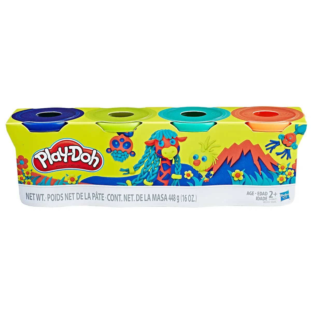 Play-Doh Pack 4 Potes Floresta - B5517EU40-4