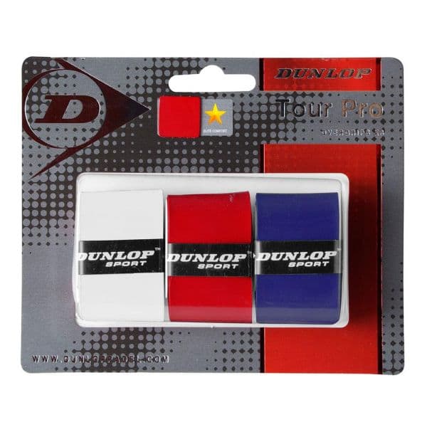Dunlop Padel Overgrip Tour Pro 3 Colours - 623404