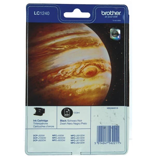 Brother LC-1240BKBP tinteiro 1 unidade(s) Original Preto