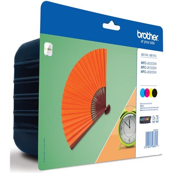 Brother LC-129XLVALBP tinteiro 4 unidade(s) Original Preto, Ciano, marrom, Amarelo